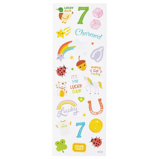 OOLY Stickiville Stickers - Skinny - Lucky Day - Laadlee