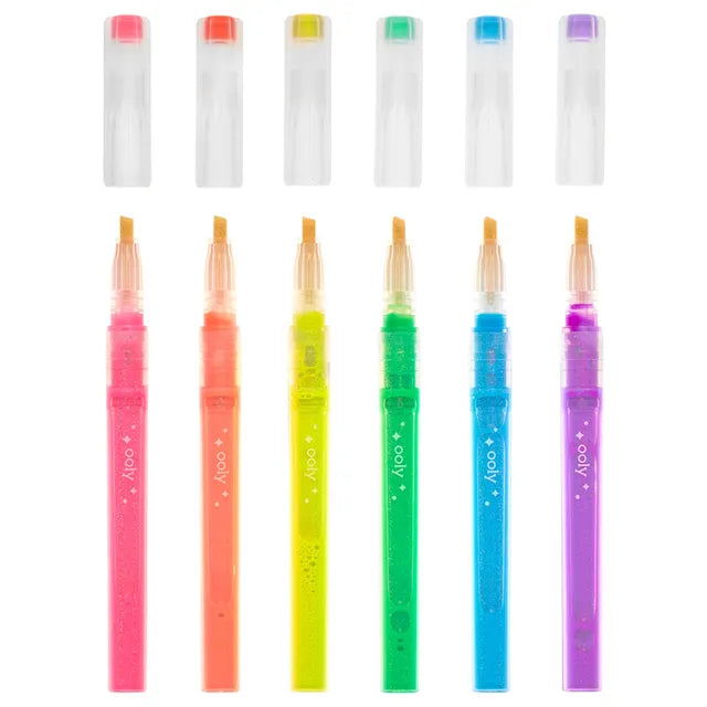 OOLY Oh My Glitter! Highlighters - Set of 6 - Laadlee