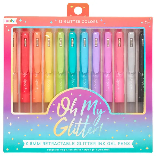 OOLY Oh My Glitter! Gel Pens - Set of 12 - Laadlee