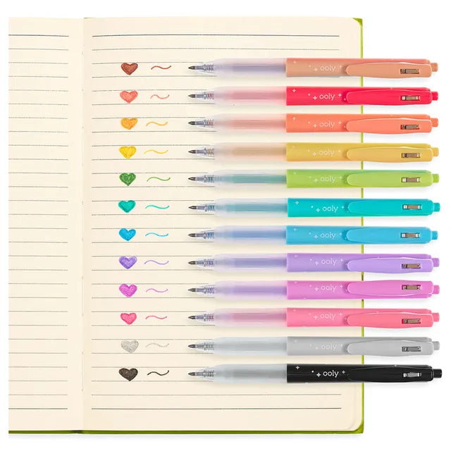 OOLY Oh My Glitter! Gel Pens - Set of 12 - Laadlee