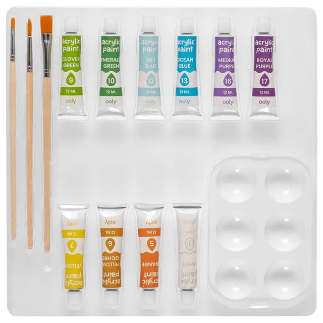 OOLY Colorific Canvas Paint by Number Kit - Fantastic Dragon - Laadlee