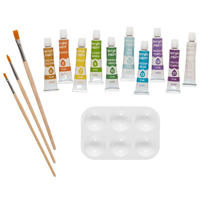 OOLY Colorific Canvas Paint by Number Kit - Fantastic Dragon - Laadlee