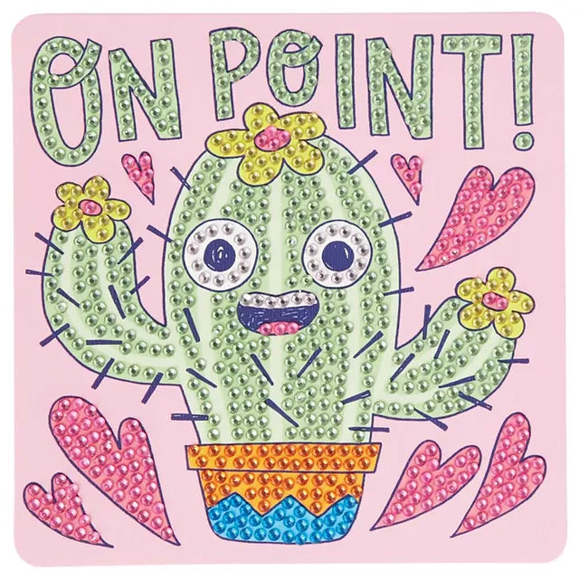 OOLY Razzle Dazzle Mini Gem Art Kit - Cheery Cactus - Laadlee