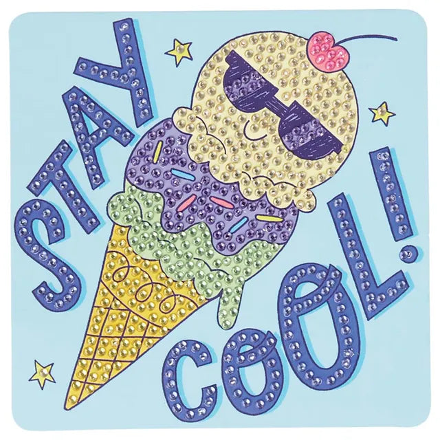 OOLY Razzle Dazzle Mini Gem Art Kit - Cool Cream - Laadlee