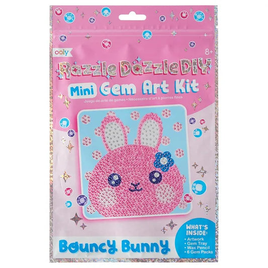 OOLY Razzle Dazzle Mini Gem Art Kit - Bouncy Bunny - Laadlee