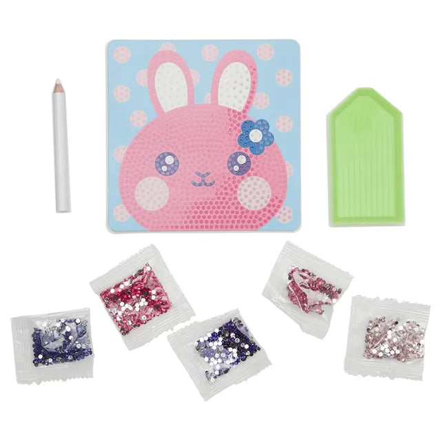 OOLY Razzle Dazzle Mini Gem Art Kit - Bouncy Bunny - Laadlee