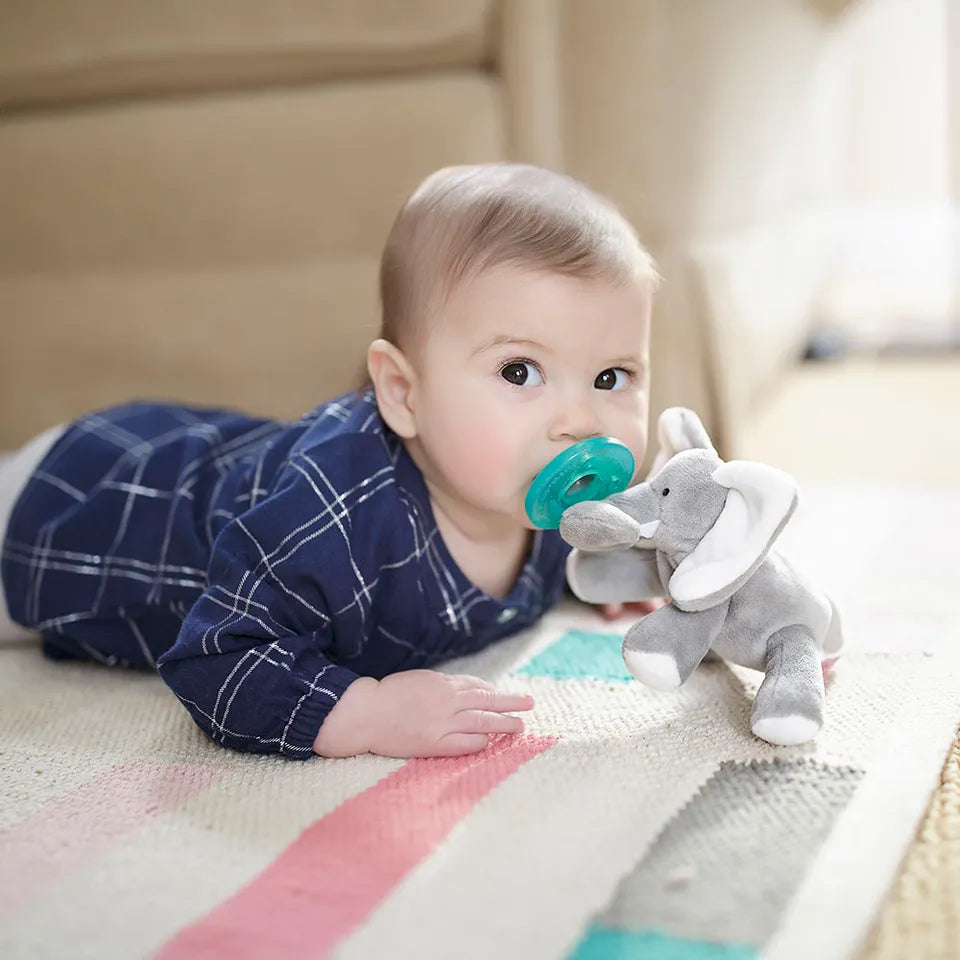 WubbaNub Pacifier - Elephant grey - Laadlee