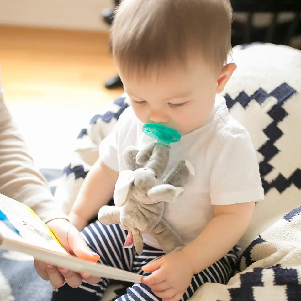 WubbaNub Pacifier - Elephant grey - Laadlee