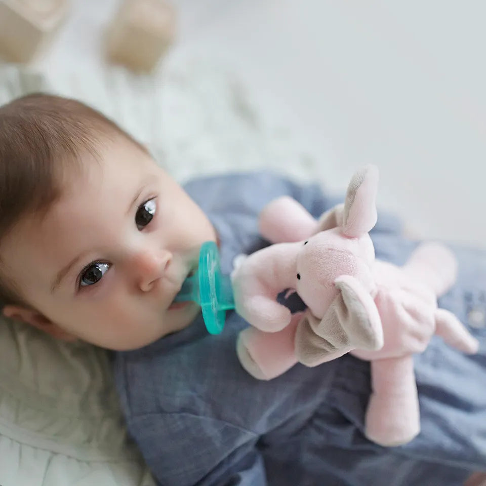 WubbaNub Pacifier - Pink Elephant - Laadlee