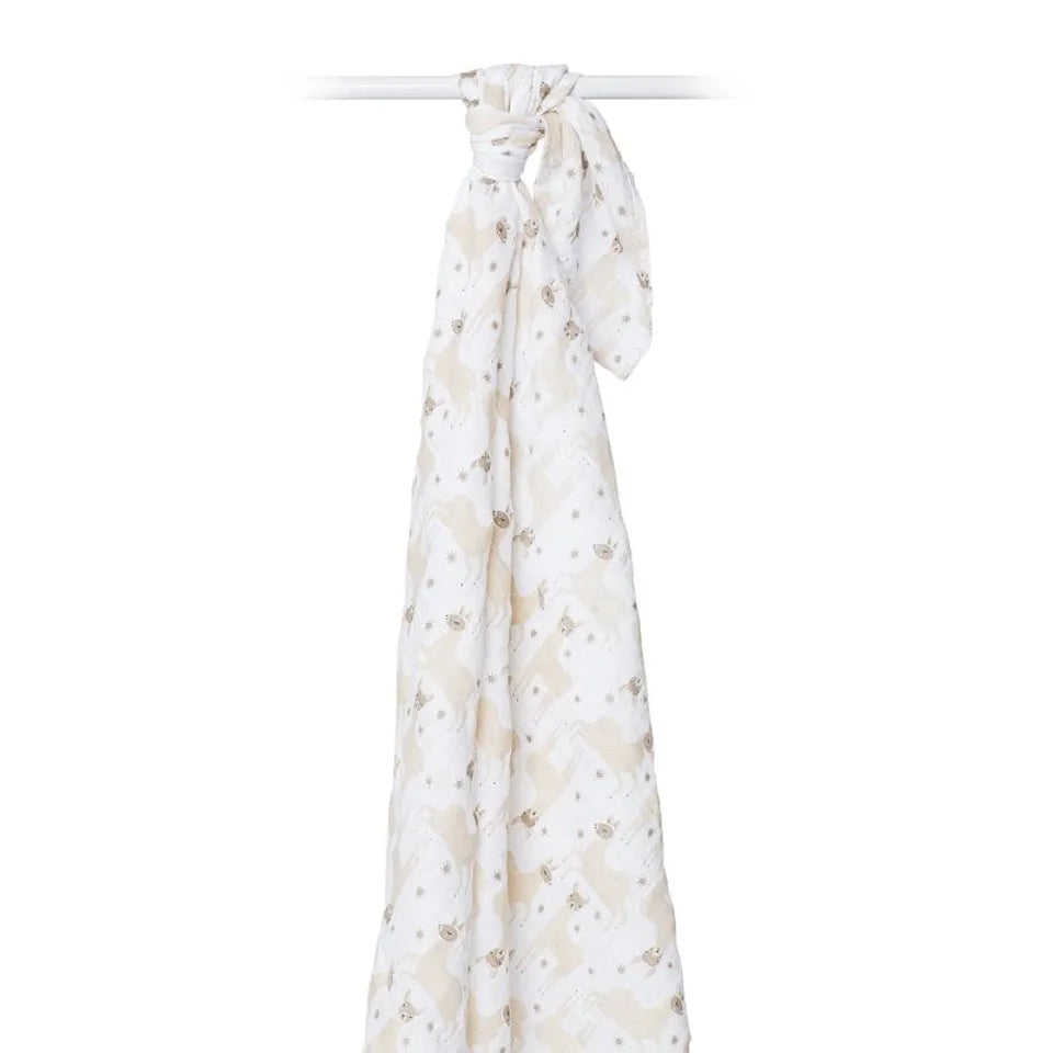 Lulujo Muslin Swaddle - Modern Lama - Laadlee