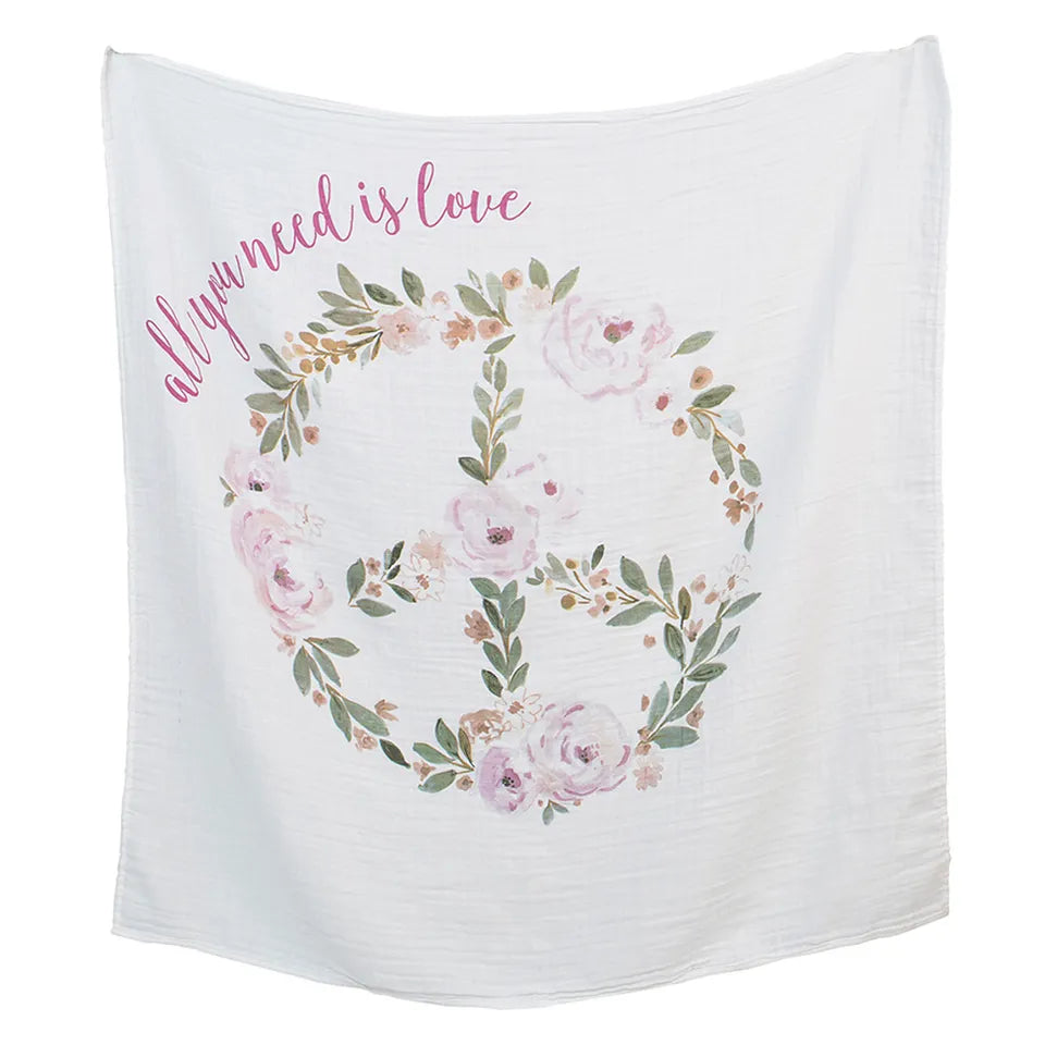 Lulujo Baby's First Year™ Blanket & Cards Set -  All You Need is Love - Laadlee