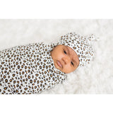 Lulujo Hello World Set (Bamboo Hat + Swaddle blanket) - Cheetah - Laadlee
