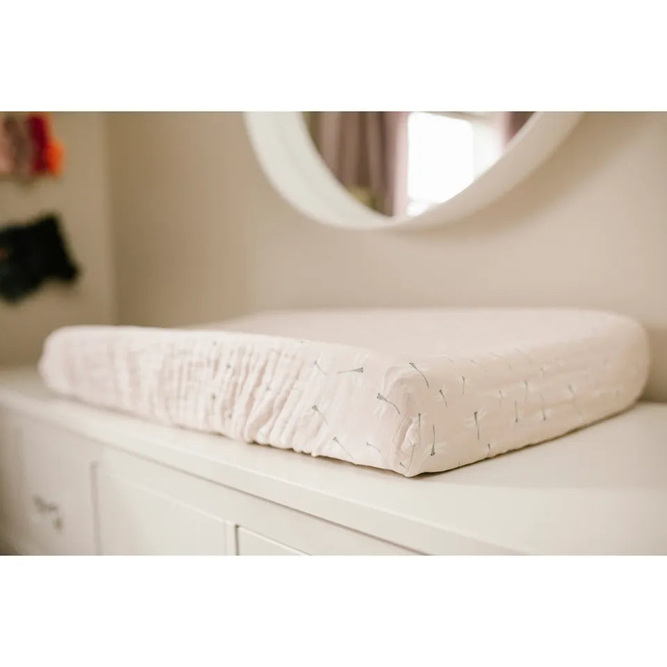 Lulujo Muslin Change Pad Cover (80cm x 40cm) - Dragonfly - Laadlee