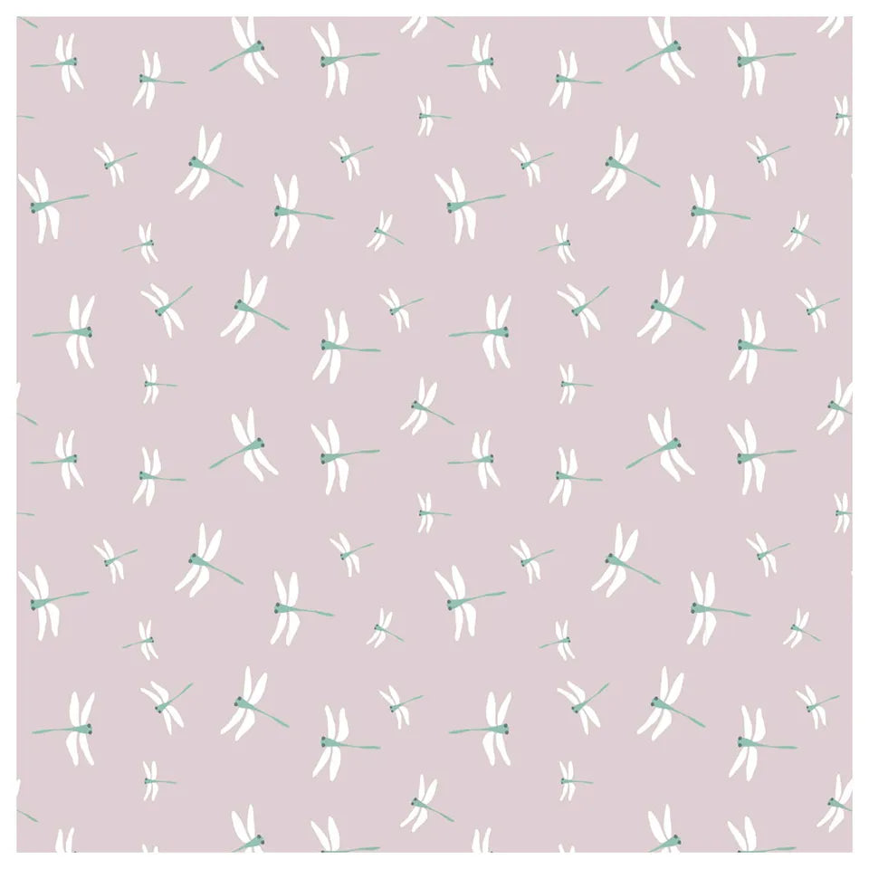 Lulujo Muslin Crib Sheet (135cm x 70cm) - Dragonfly - Laadlee