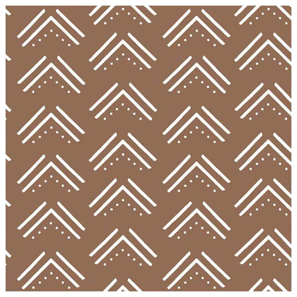 Lulujo Muslin Crib Sheet (135cm x 70cm) - Mudcloth - Laadlee