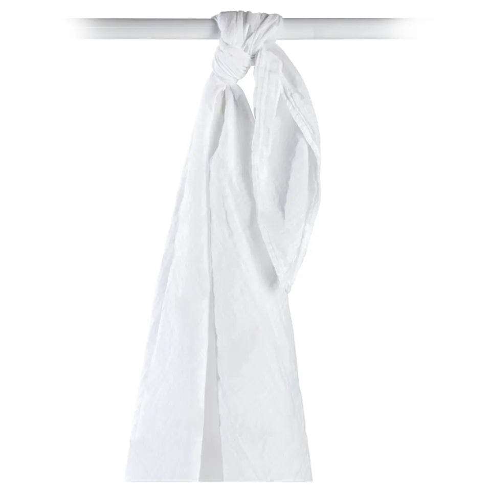 Lulujo Bamboo Swaddle - White - Laadlee