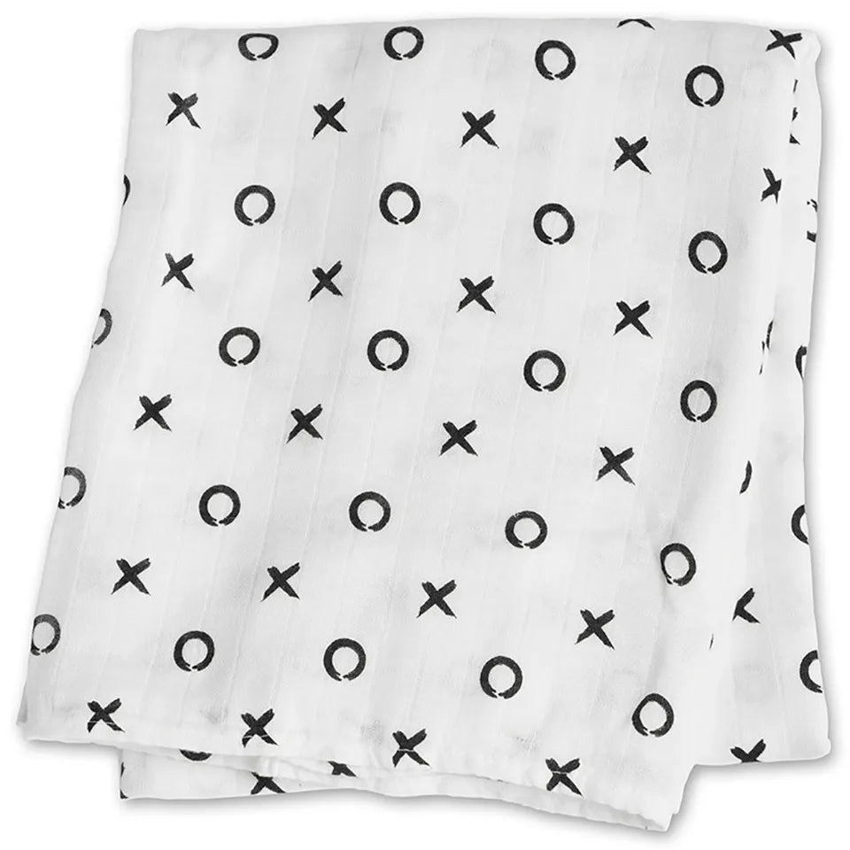 Lulujo 3-Pack Bamboo Muslin Swaddle Blankets - All Natural - Laadlee