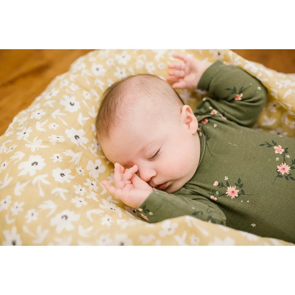 Lulujo 2-pack Cotton Swaddles - Wildflowers & Dots - Laadlee