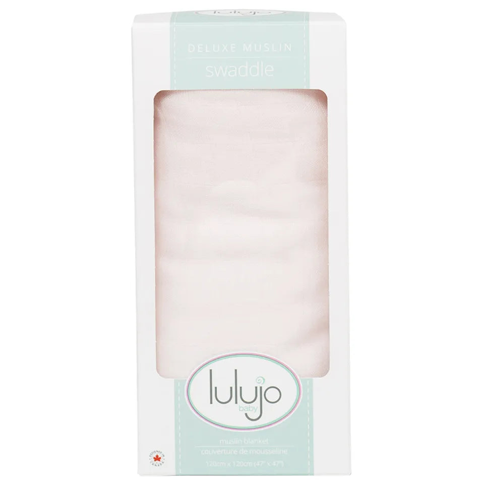 Lulujo Bamboo Swaddle - Pink - Laadlee