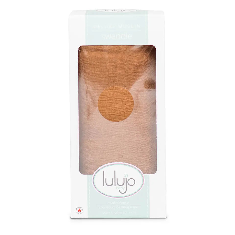 Lulujo Bamboo Swaddle - Tan - Laadlee