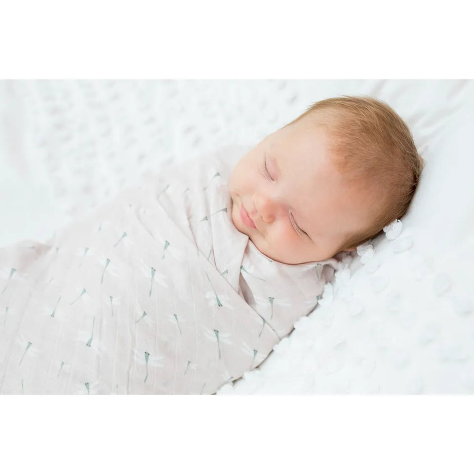 Lulujo 2-pack Cotton Swaddles - Vintage Floral / Dragonfly - Laadlee