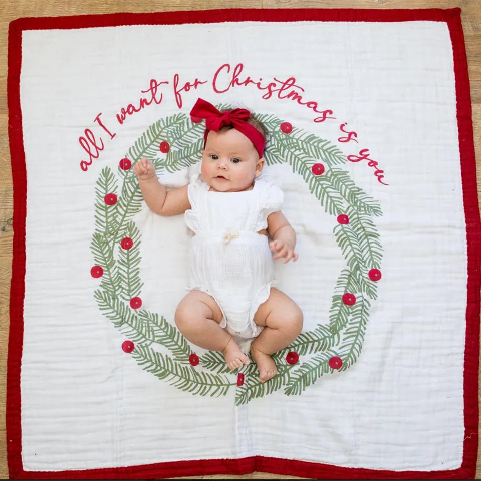 Lulujo Quilt Christmas / Gingerbread (DOUBLE SIDED) - Laadlee