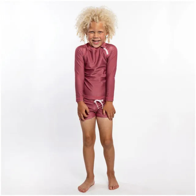 Beach & Bandits Garnet Ribbed Baby Swimshort - Laadlee