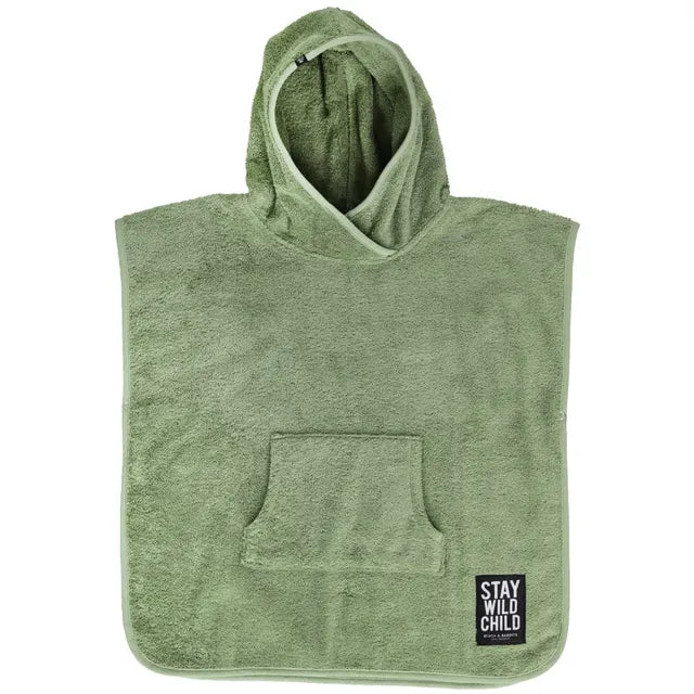 Beach & Bandits Basil Poncho - 100% Organic Cotton - Laadlee