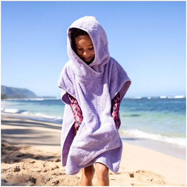 Beach & Bandits Lavender Poncho - 100% Organic Cotton - Laadlee