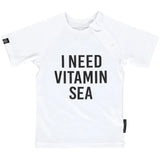 Beach & Bandits Vitamin Sea Baby Tee - White - Laadlee