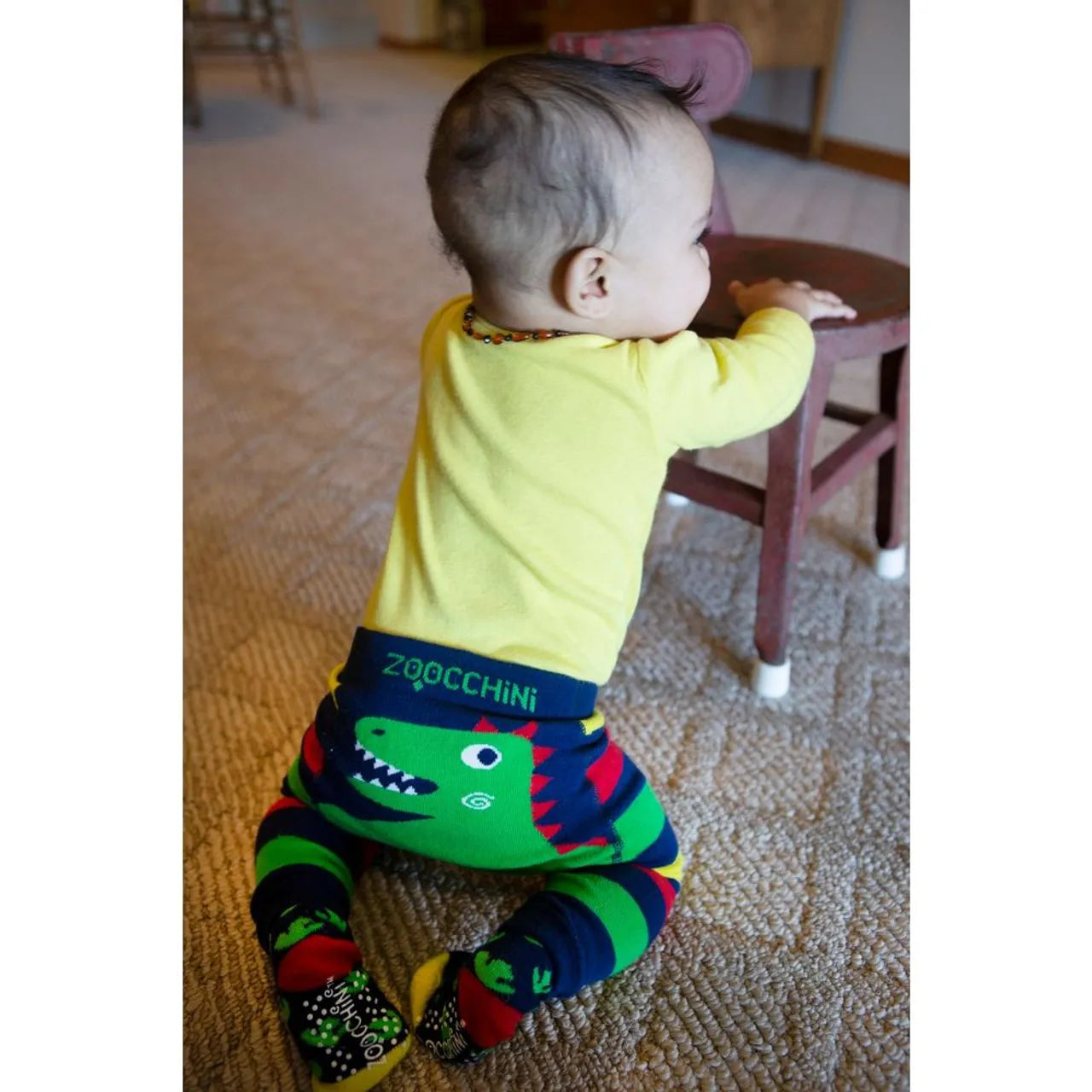 Zoocchini Comfort Crawler Babies Legging and Sock set - Devin the Dinosuar - Laadlee