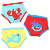 Zoocchini 3 Piece Organic Potty Training Pants Set - Boys - Ocean Pals - Laadlee