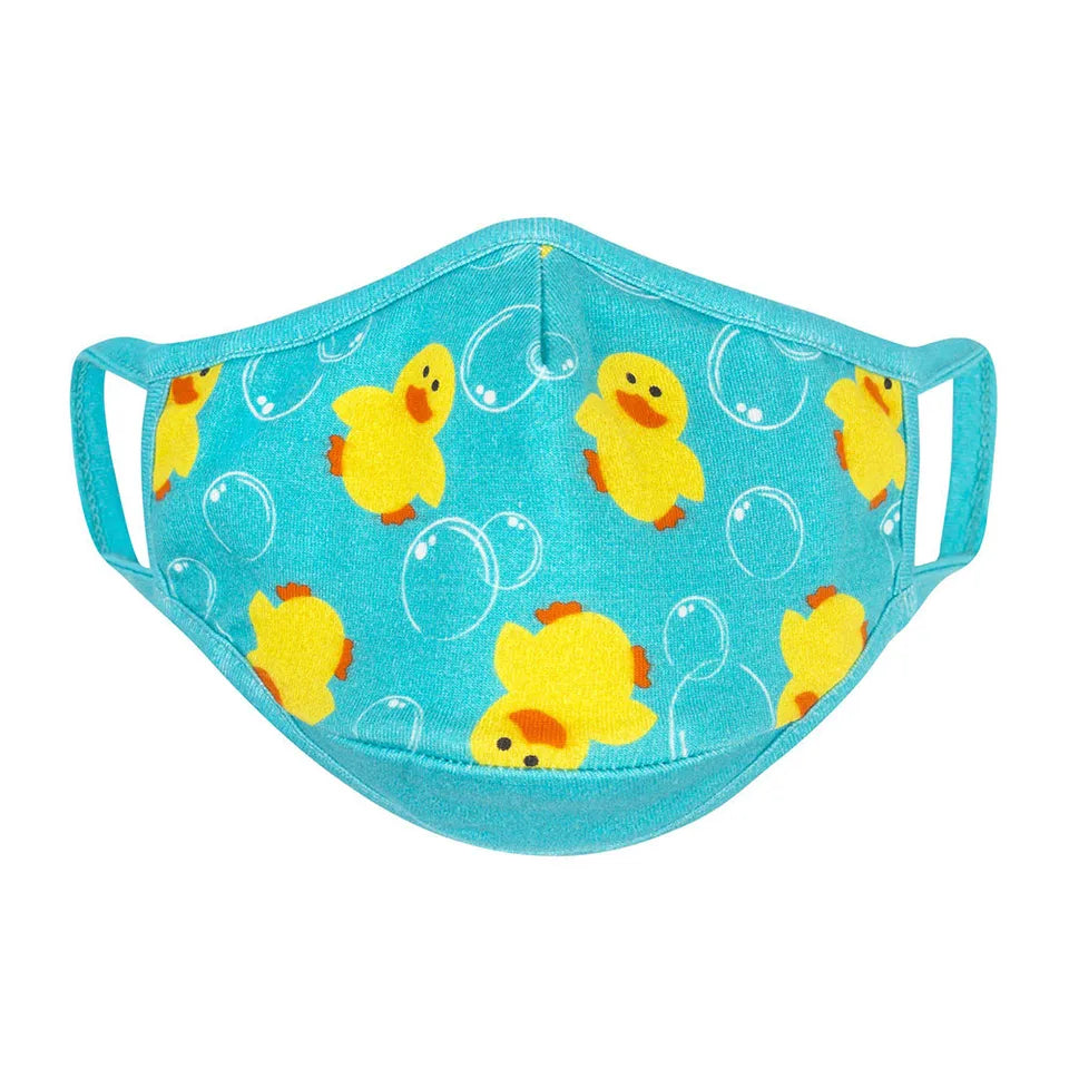 Zoocchini Kids Organic Reusable Cloth Face Masks 3 Pc Set - Duck - Laadlee