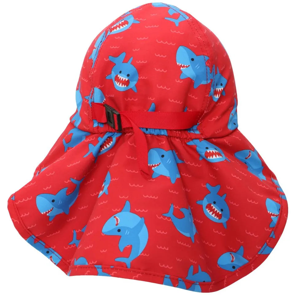 Zoocchini UPF50+ Cape Sunhat - Blue Shark - Laadlee