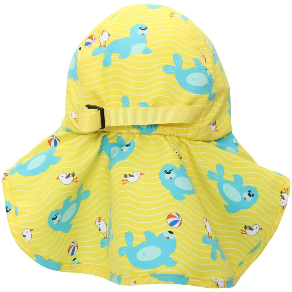 Zoocchini UPF50+ Cape Sunhat - Seal - Laadlee