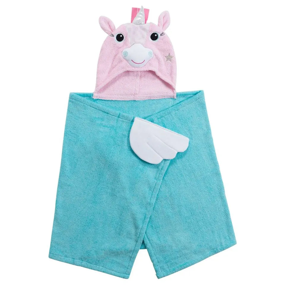 Zoocchini Hooded Towel - Allie the Alicorn - Laadlee