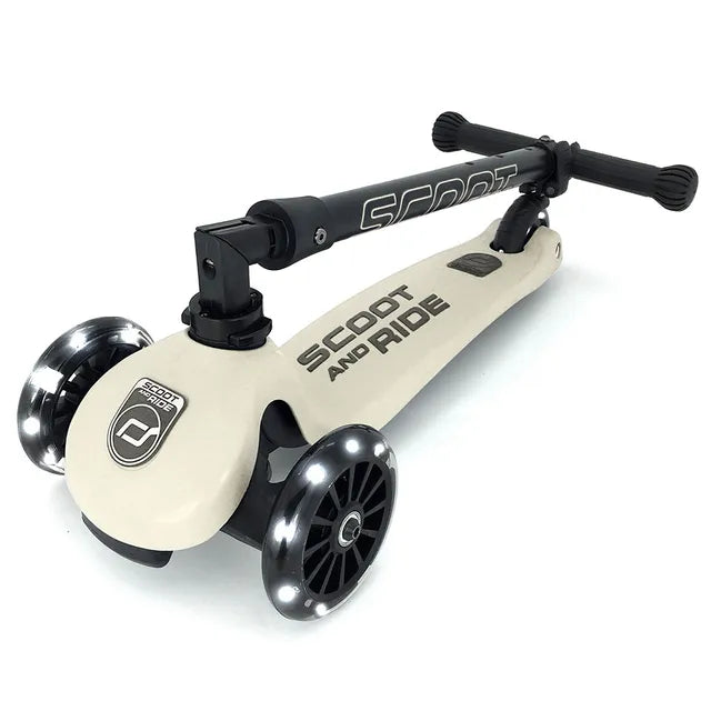 Scoot & Ride Highwaykick 3 LED - Ash - Laadlee