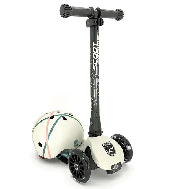 Scoot & Ride Highwaykick 3 LED - Ash - Laadlee