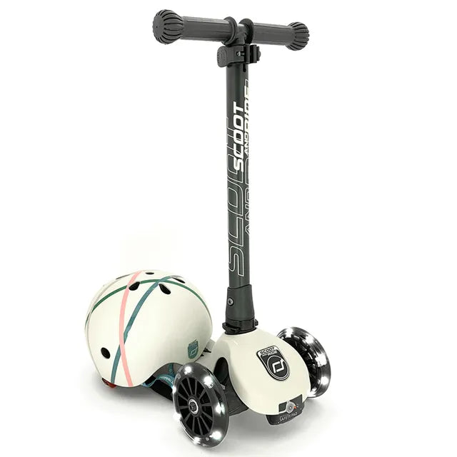 Scoot & Ride Highwaykick 3 LED - Ash - Laadlee