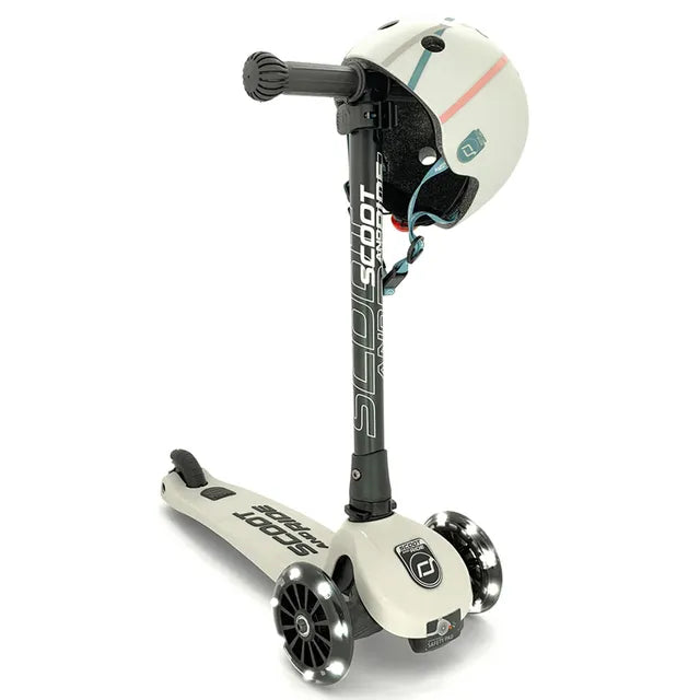 Scoot & Ride Highwaykick 3 LED - Ash - Laadlee