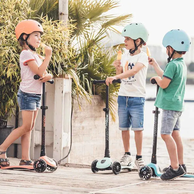 Scoot & Ride Highwaykick 3 LED - Peach - Laadlee