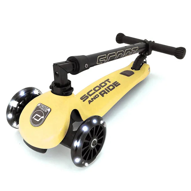 Scoot & Ride Highwaykick 3 LED - Lemon - Laadlee