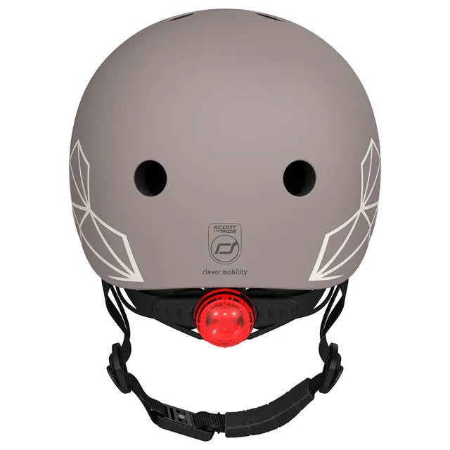Scoot & Ride Baby Helmet XXS-S - Brown Lines - Laadlee
