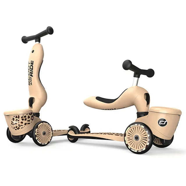 Scoot & Ride Highwaykick 1 Lifestyle - Leopard - Laadlee