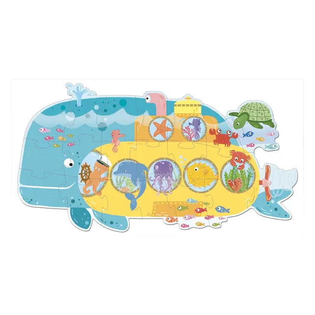 Sassi Travel Puzzle Animals - On A Submarine - Laadlee