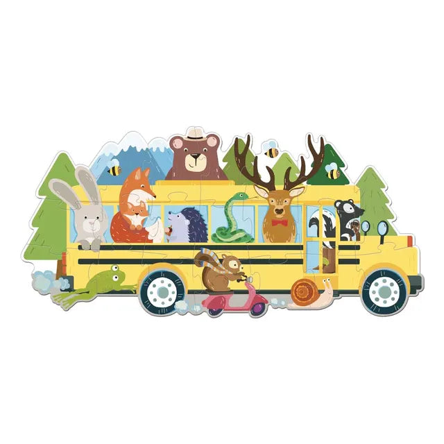 Sassi Travel Puzzle Animals - On A Bus - Laadlee