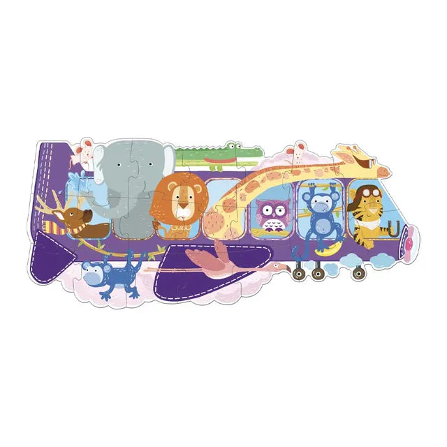 Sassi Travel Puzzle Animals - On A Plane - Laadlee