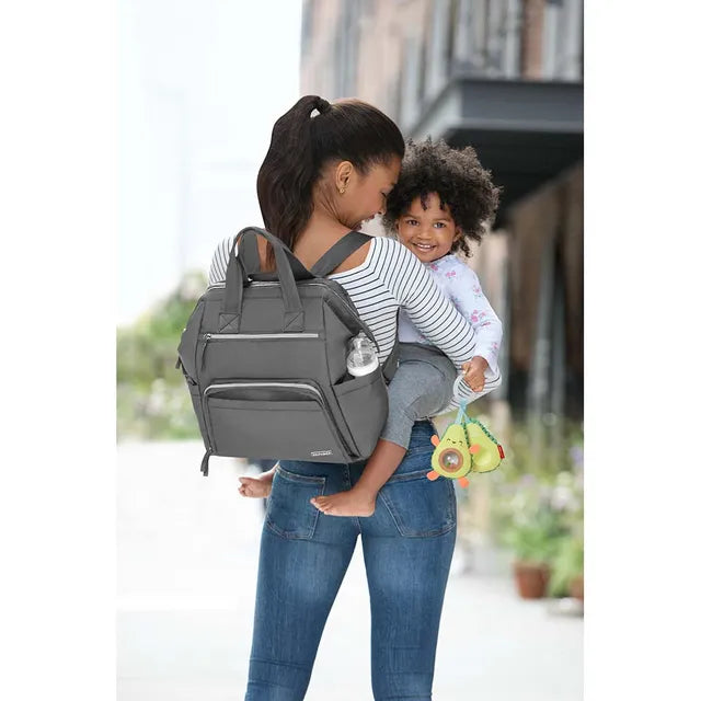 Skip Hop Main Frame Backpack - Charcoal Black - Laadlee