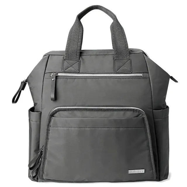 Skip Hop Main Frame Backpack - Charcoal Black - Laadlee