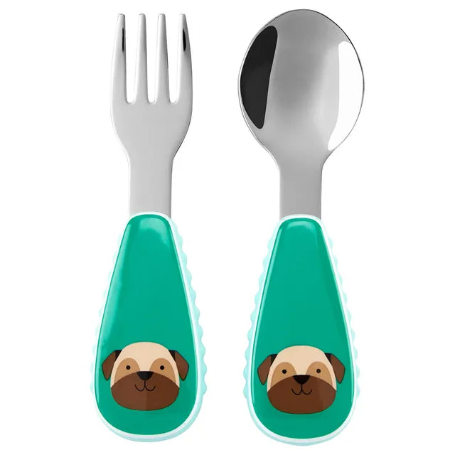 Skip Hop Zootensils Fork & Spoon - Pug - Laadlee